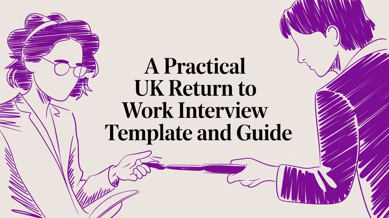 A Practical UK Return to Work Interview Template and Guide