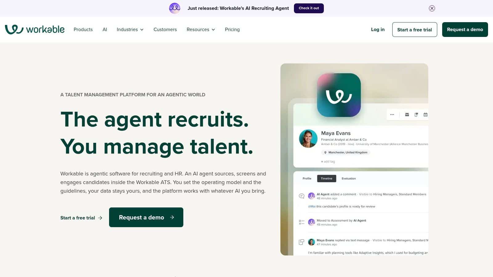 Workable recruitment platform