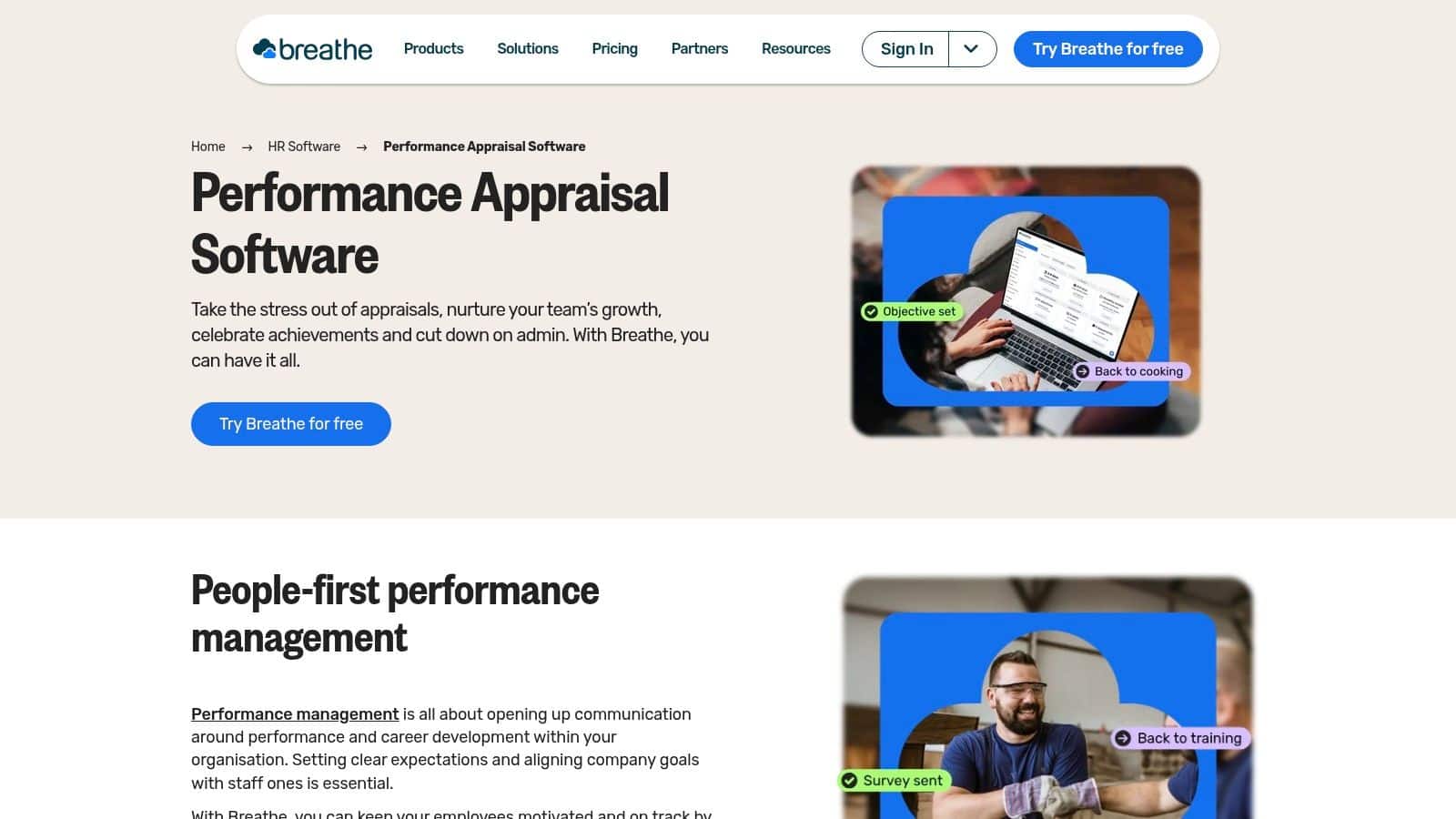 Breathe HR performance appraisal overview