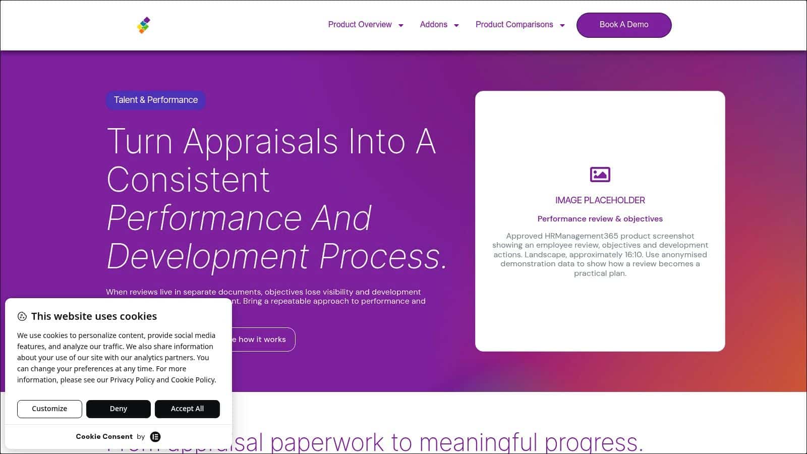 HRManagement365 Talent & Performance appraisal overview