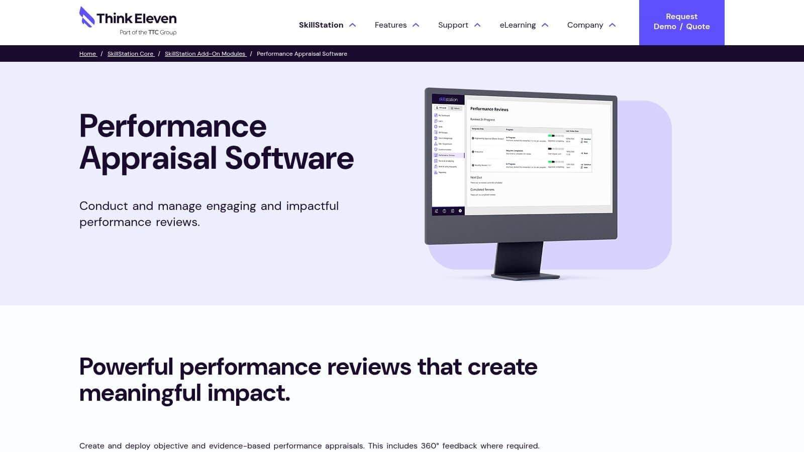 SkillStation appraisal and performance review overview